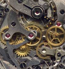 Механизм старенького хронографа марки Chronographe Suisse